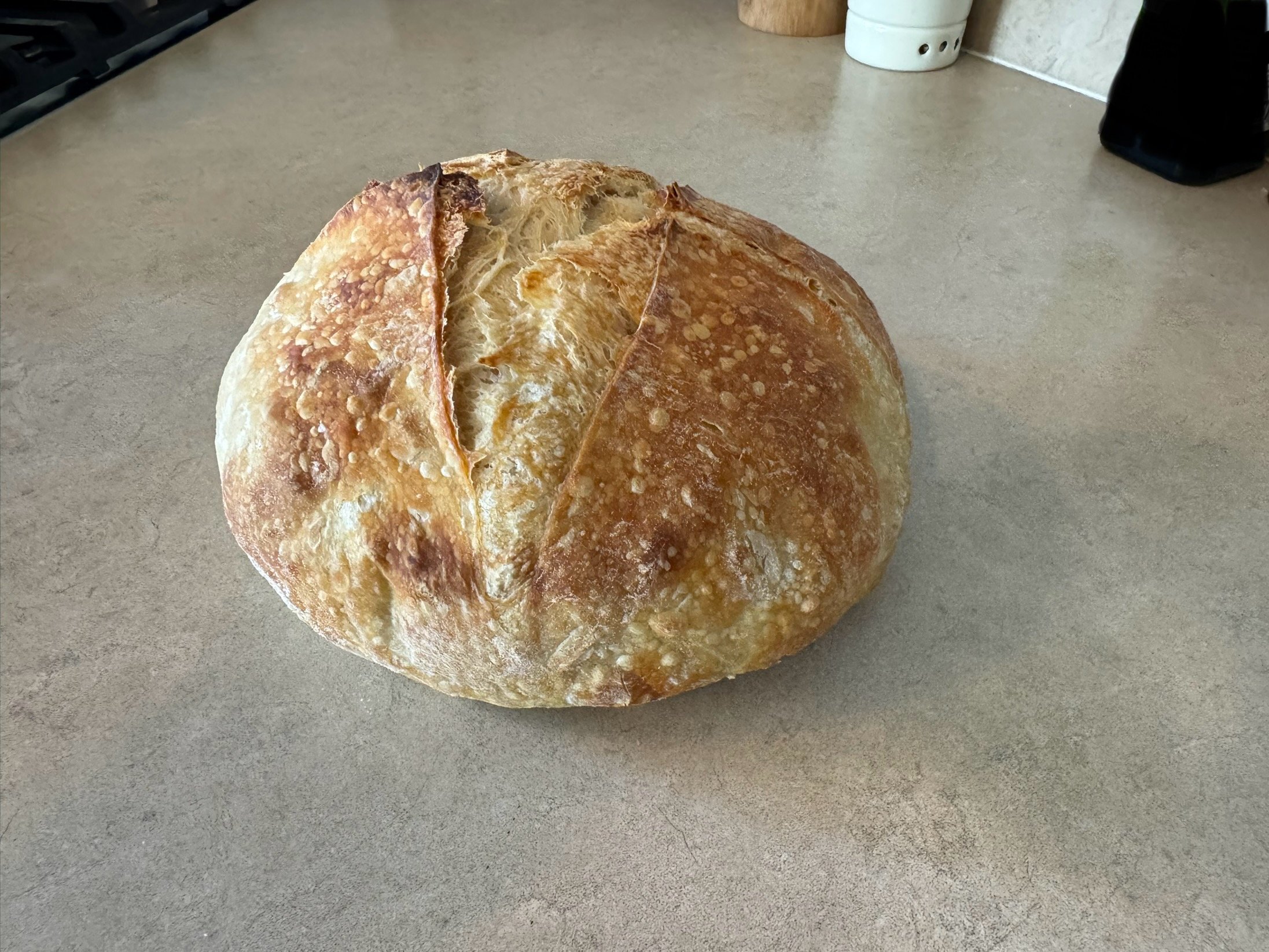 Tried cooking sourdough over a fire.