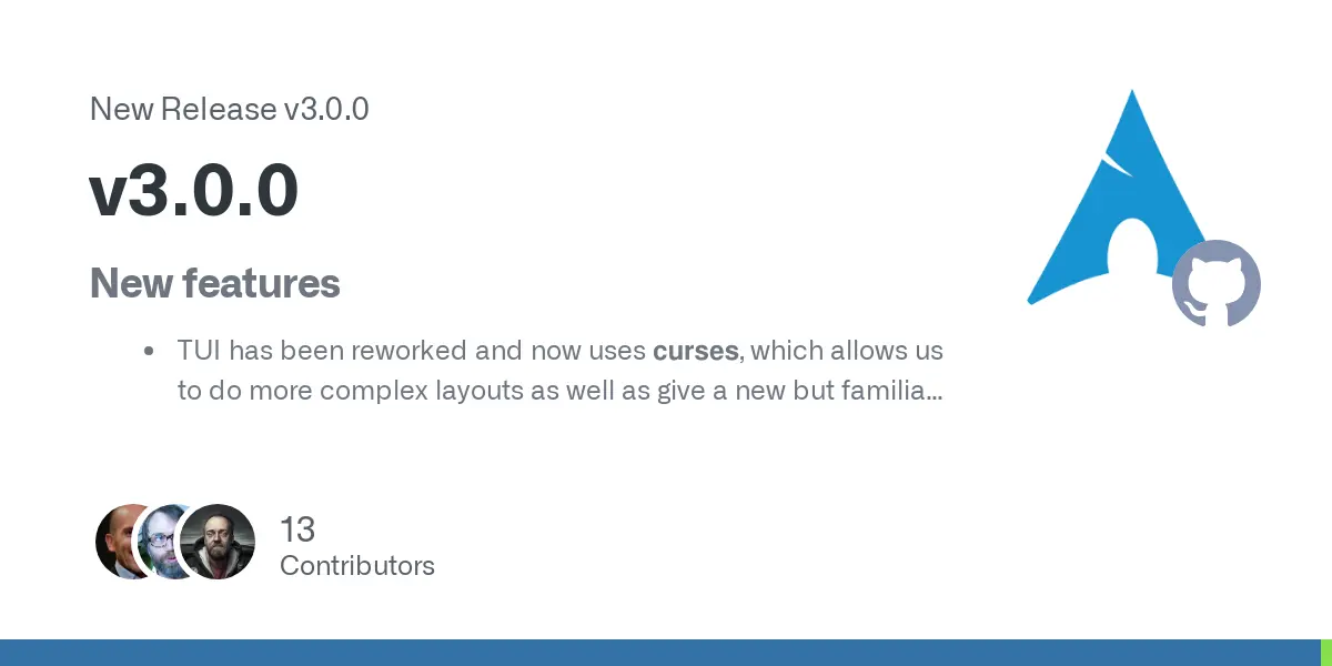 Release v3.0.0 · archlinux/archinstall