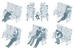 The illustrated encyclopedia of sleeping positions on a plane