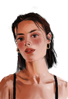 my new portrait painting session in Krita