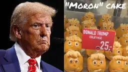 Bakery in Denmark starts selling bright orange Donald Trump ‘moron’ cakes