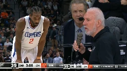 Gregg Popovich asks Spurs crowd to stop booing Kawhi Leonard while he shoots FT's