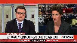 Rachel Maddow Warns That SCOTUS Trump Immunity Decision Is 'a Death Squad Ruling' | Video