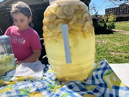 This 7-year-old has a lemonade stand to pay for her mom's tombstone