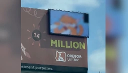 VIDEO: Oregon Lottery billboards taken over by possible furry hack