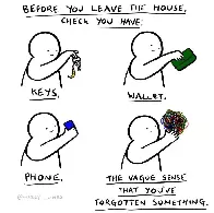 Before you leave the house