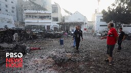 Examining intelligence assessments over who is responsible for Gaza hospital blast