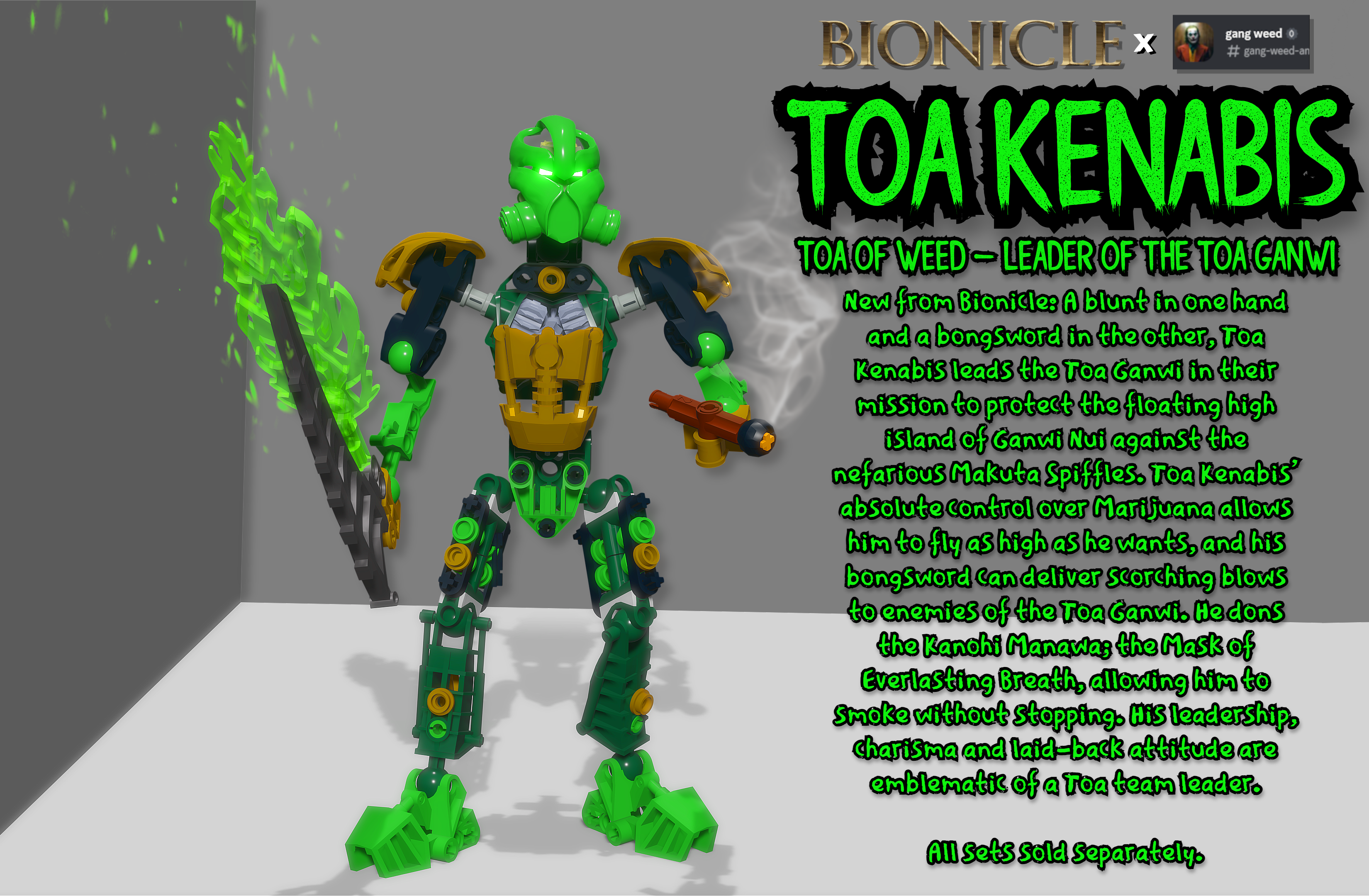 gang weed x bionicle