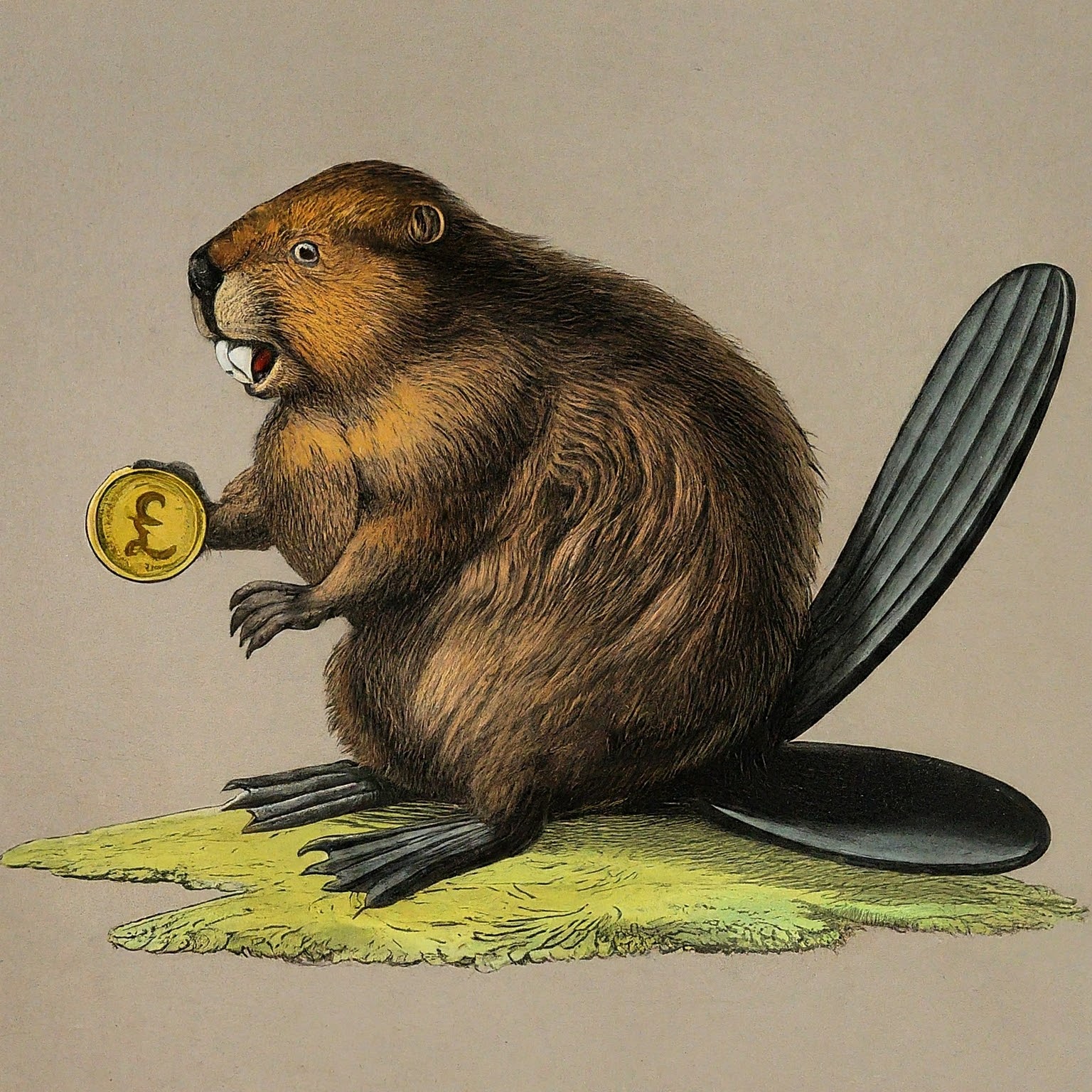 Pretty sure this is her beaver taking a pound. 