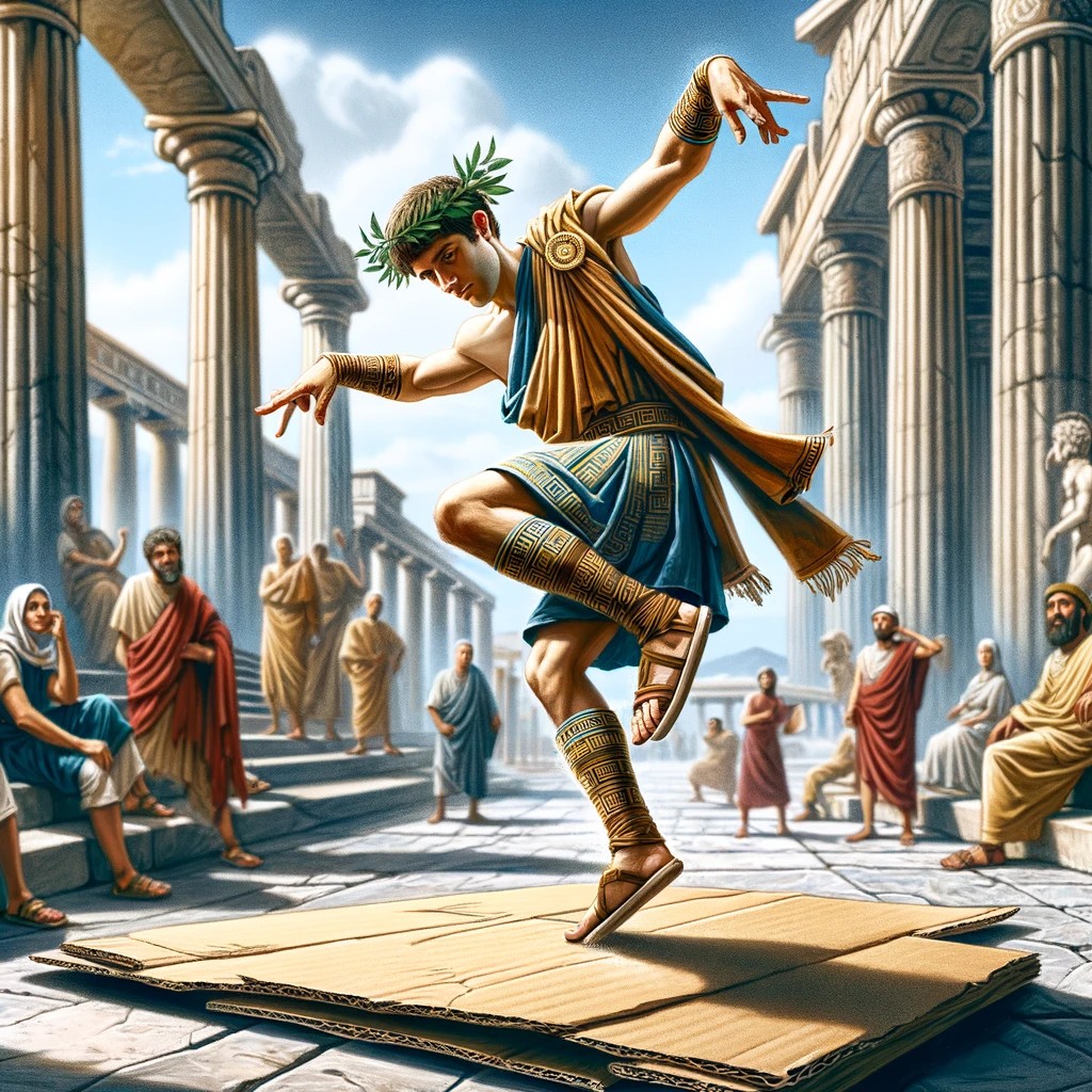 -1st century breakdancer, ancient Greece. 