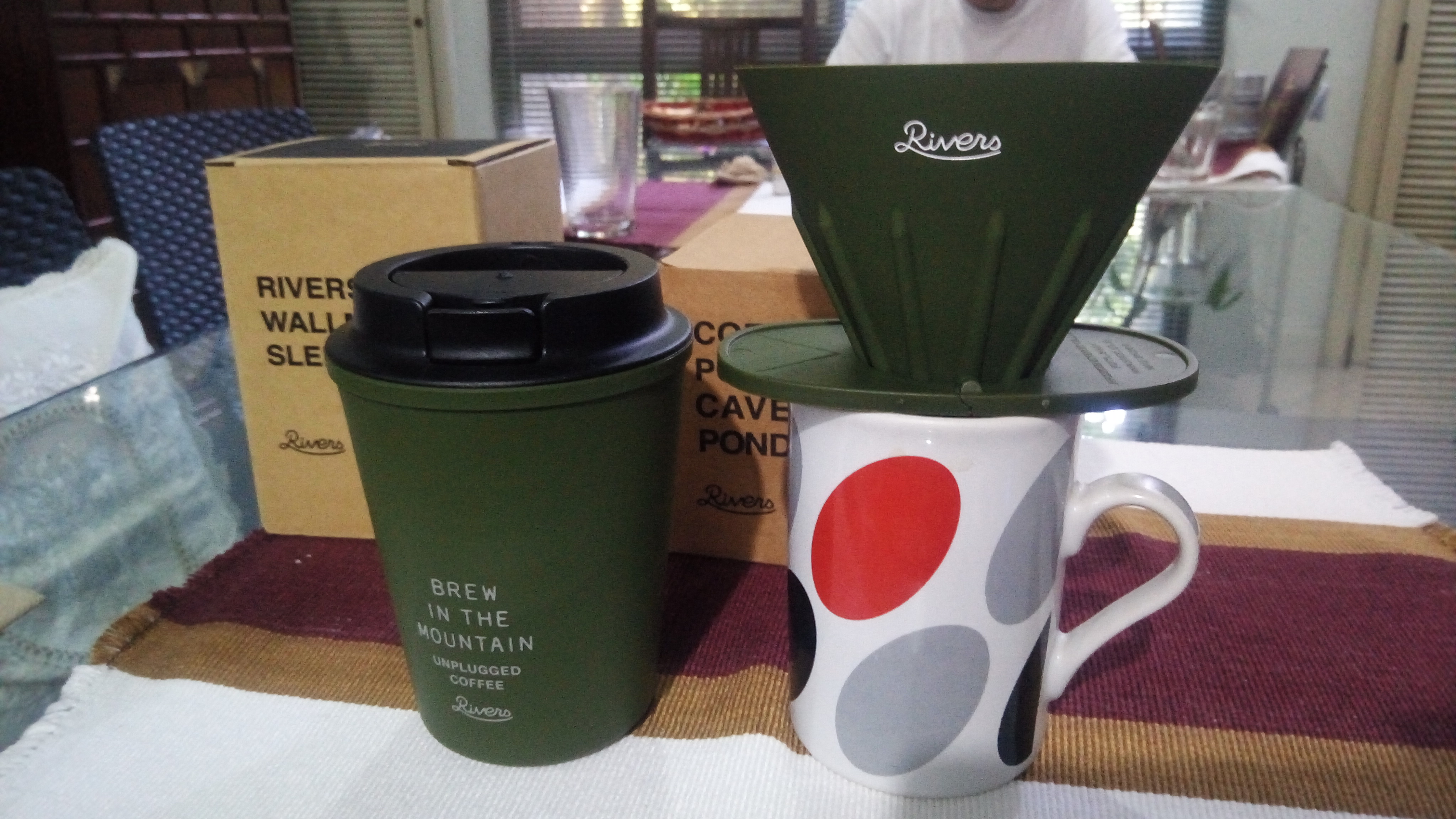 Rivers coffee mug and dripper