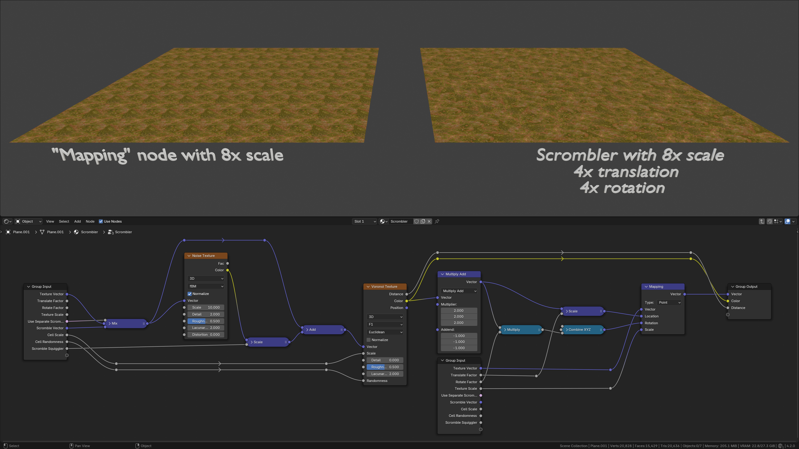 The Scrombler: breaking up large tiled textures