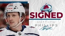 Avalanche Signs Phillips | Colorado Avalanche