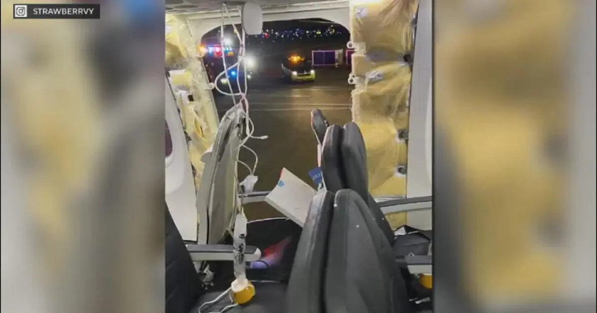 Alaska Airlines flight forced to make emergency landing after window blows out in mid-air