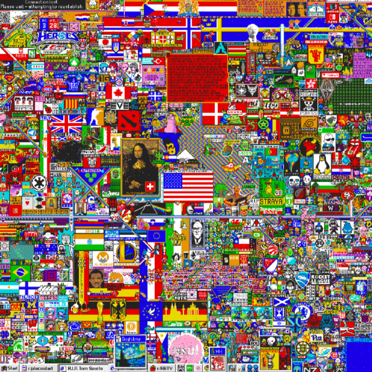 Reddit protests see r/Place experiment immediately hijacked with grotesque graffiti