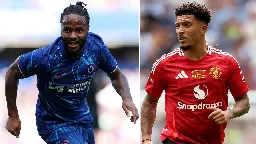 Jadon Sancho and Raheem Sterling: Chelsea and Man Utd in talks over separate transfers