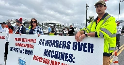 Boston dockworkers among thousands on strike nationwide