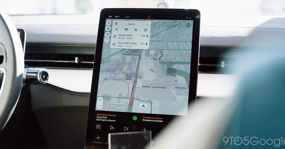 Android Auto more widely rolling out 3D buildings in Google Maps, enabled by default