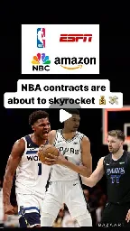 Kent on Instagram: "NBA TV Media deals are about to skyrocket player contracts #NBA #nbamemes #nbabasketball #anthonyedwards #victorwembanyama #lukadončić #nbacontracts"