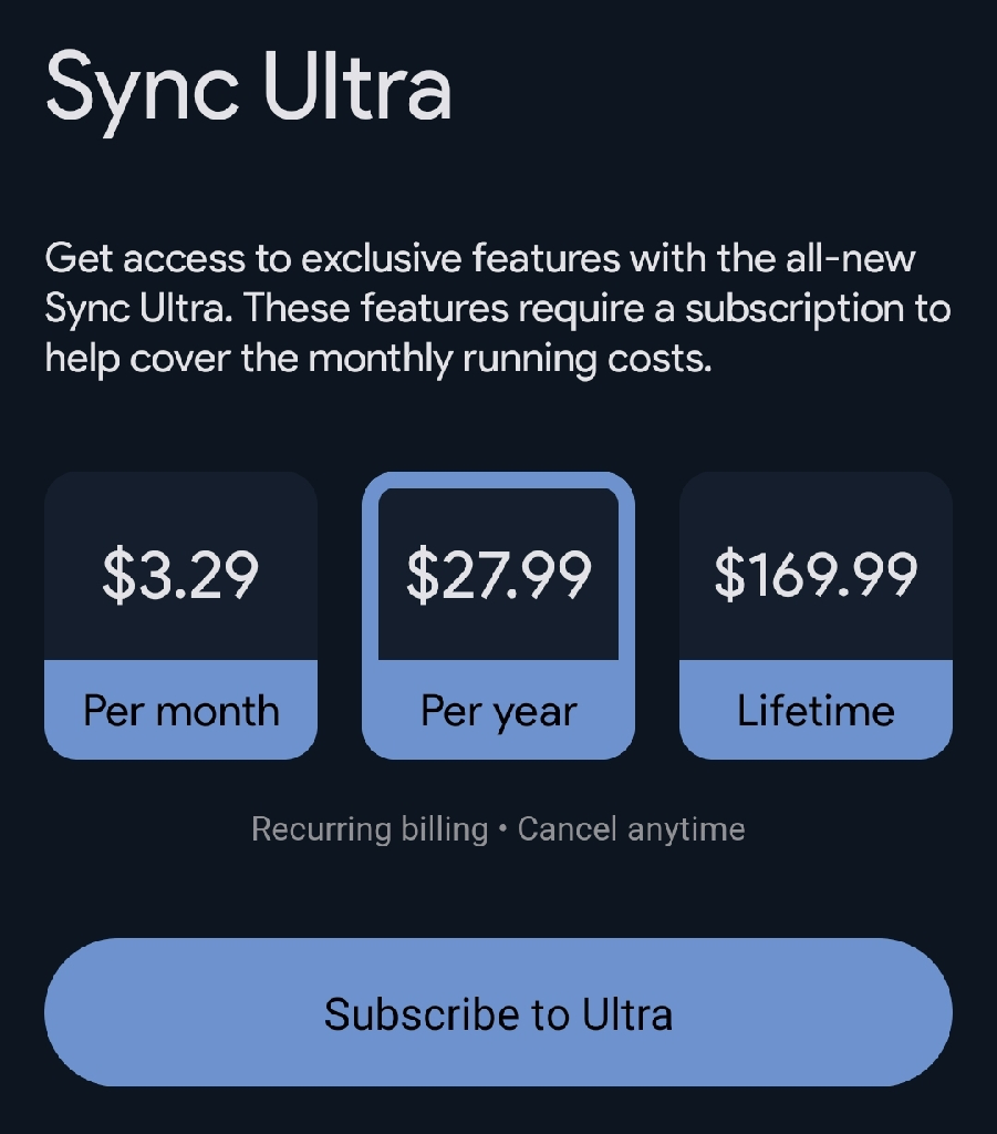 sync ultra