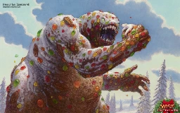 Fruitcake Elemental by Darrell Riche