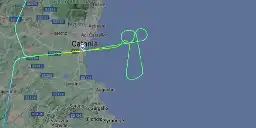 A Lufthansa pilot traced a 15-mile-long penis shape in the sky after being asked to divert his plane