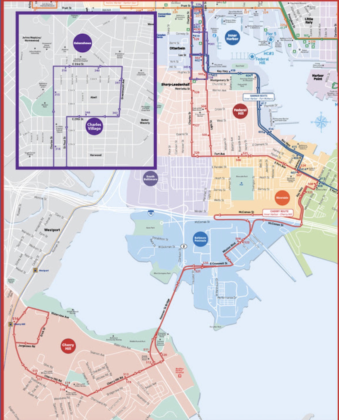 Charm City Circulator adds Cherry Hill Route