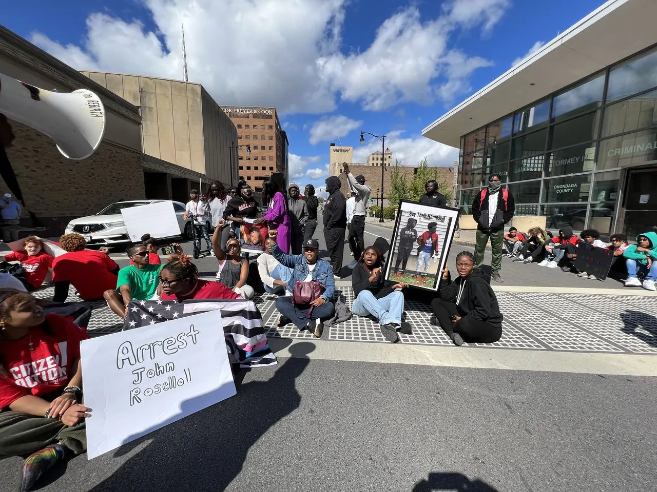 Family, friends, others protest, block traffic in Syracuse over 2 teens killed by deputy