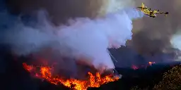 A drone collided with one of the only Super Scooper planes fighting the LA wildfires, grounding a key resource