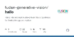 GitHub - fudan-generative-vision/hallo: Hallo: Hierarchical Audio-Driven Visual Synthesis for Portrait Image Animation