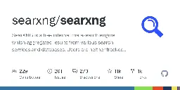 GitHub - searxng/searxng: SearXNG is a free internet metasearch engine which aggregates results from various search services and databases. Users are neither tracked nor profiled.