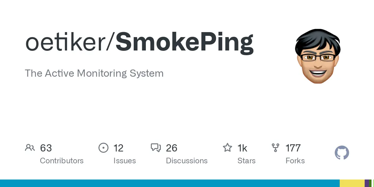 GitHub - oetiker/SmokePing: The Active Monitoring System