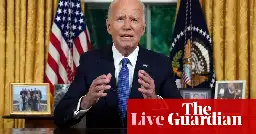 Biden speech live: president says best way to save US democracy is ‘to pass torch to new generation’