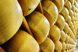 Italian man crushed to death by thousands of falling cheese wheels