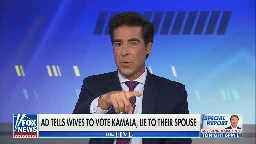 Jesse Watters Warns Wife That Secretly ‘Pulling The Lever’ For Kamala Harris Would Be Like ‘Having An Affair’: ‘D-Day!’