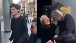 'Enron CEO' Hit With A Pie In The Face In New York | VIDEO