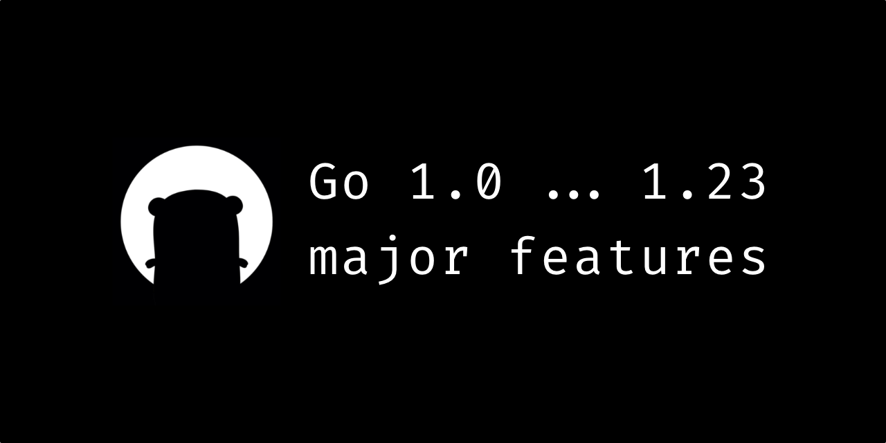 Go features by version