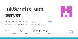GitHub - mk6i/retro-aim-server: Open-source instant messaging server that makes classic AIM and ICQ clients work again.