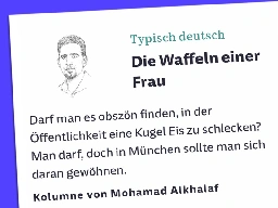 Die erfundene Debatte, ob Frauen in der Öffentlichkeit Eis essen dürfen | Übermedien