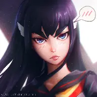 Satsuki and Senketsu (by Guweiz)