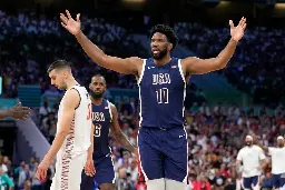 Joel Embiid had a rough Team USA debut against Serbia. His Olympics might not get much better.