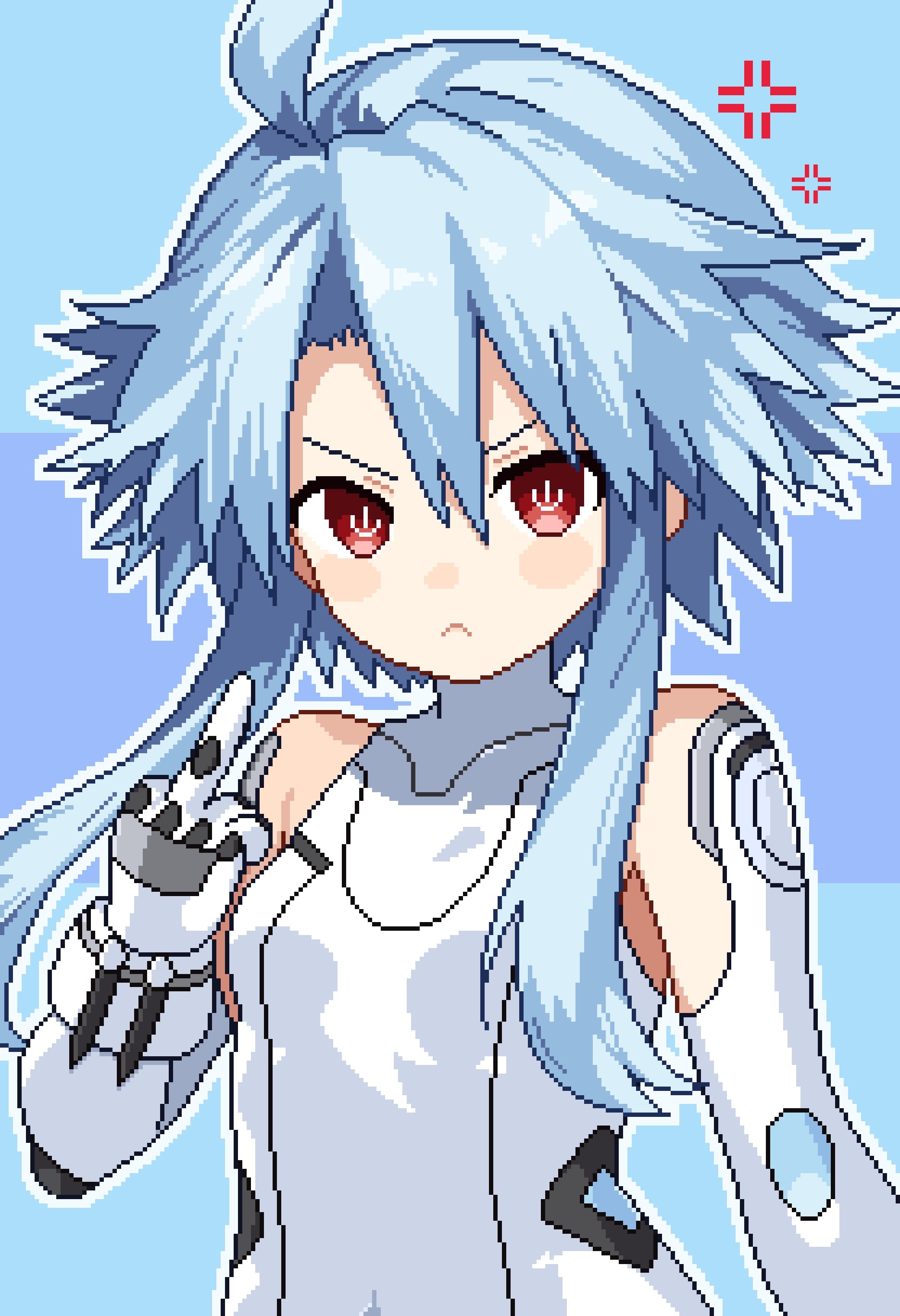 Pixel White Heart's Quite Mad [loblob_art]