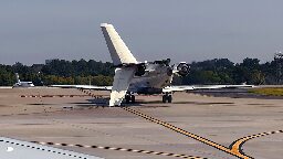 Delta flight clips another plane on taxiway at Atlanta airport, knocks off smaller plane's tail