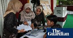 Indonesia election: minister dogged by rights abuse claims ‘takes early lead’