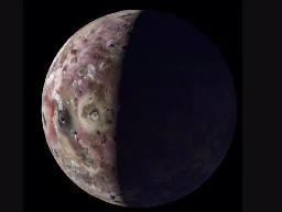 Primera imagen del polo sur de la luna Io de Júpiter