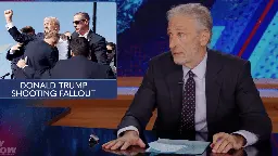 Jon Stewart Reacts to Trump’s Assassination Attempt: “We Dodged a Catastrophe”