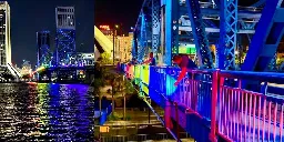 Ron DeSantis stopped Pride lighting of bridges, so a Jacksonville man did it himself. Here's how you can too