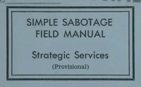 The Simple Sabotage Manual