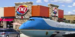 Air Force One makes emergency landing at Dairy Queen