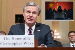Chinese hackers ready to ‘wreak havoc’ on critical US infrastructure with 50-to-1 cyber personnel advantage, FBI director warns